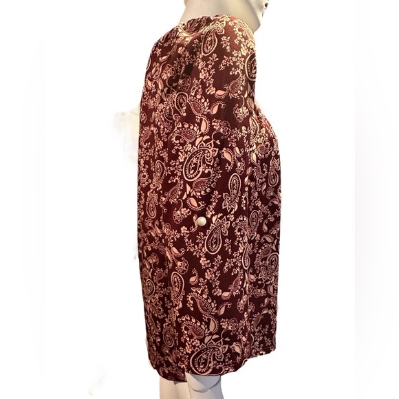 Notations Women’s Top Size Medium Paisley 3/4 Sleeve - Picture 3 of 7